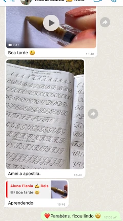 Depoimento 5 - Evolução de Caligrafia